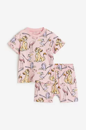 H&M Kinderen Pyjama's - Katoenen pyjama - Roze