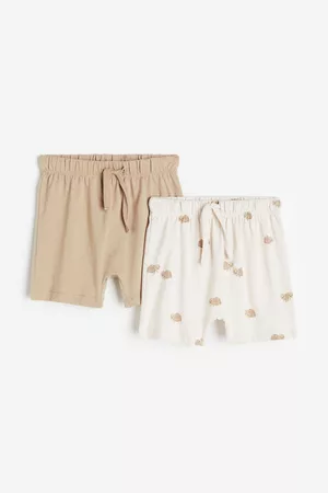 H&M Kinderen Shorts - Set van 2 tricot shorts - Bruin