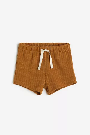 H&M Kinderen Shorts - Short van ribtricot - Geel
