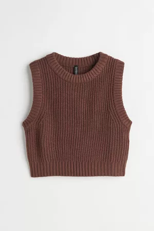 H&M Dames Overhemden - Korte debardeur - Bruin