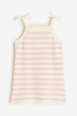 H&M Kinderen Gebreide jurken - Gebreide jurk - Beige