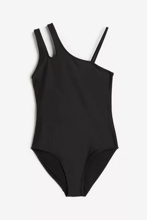 H&M Kinderen Badpakken - Asymmetric swimsuit - Zwart