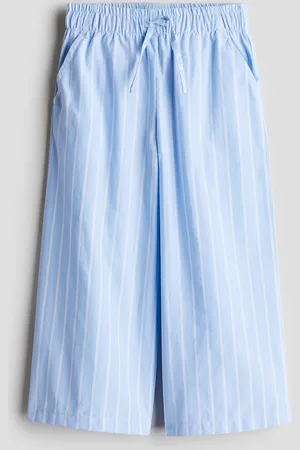 H&M Wijde pull-on broek van popeline