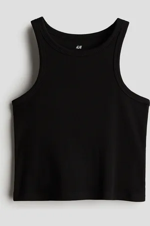 H&M Geribde katoenen tanktop