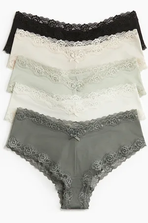 H&M Set van 5 slips van microvezel Hipster