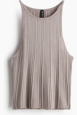 H&M Ribgebreide tanktop