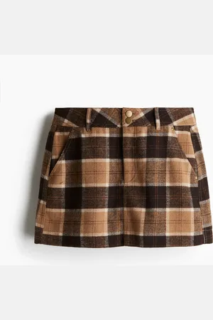 H&M Brushed-finish mini skirt
