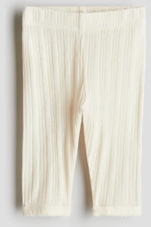 H&M Legging van katoenen pointelletricot