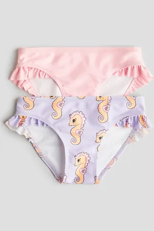 H&M Set van 2 bikinislips met volantrandjes
