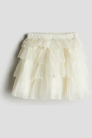 H&M Rok van organza met volants