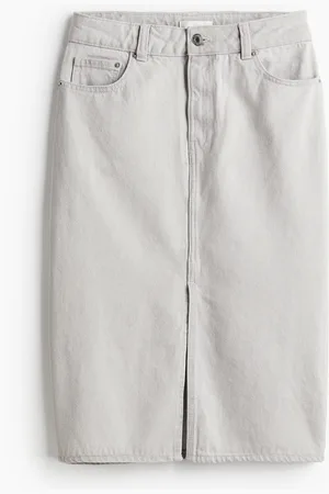 H&M Knielange jeansrok