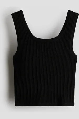 H&M Ribgebreide tanktop