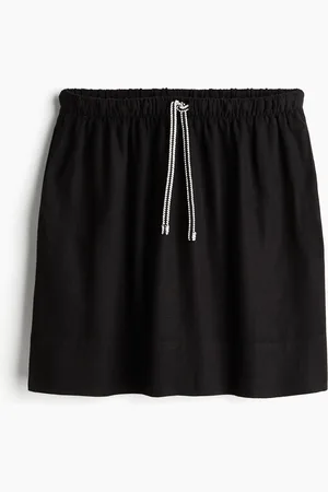 H&M Minirok van linnenmix