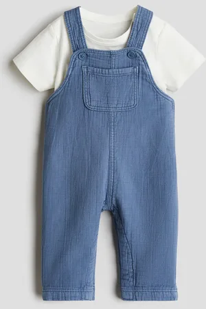 H&M 2-piece dungarees and top set