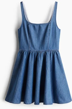 H&M Jeansjurk met uitlopende rok