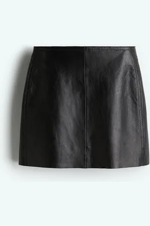 H&M Leren minirok