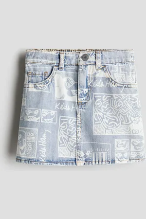 H&M Jeansrok met dessin