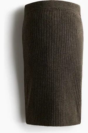 H&M MAMA Ribgebreide rok