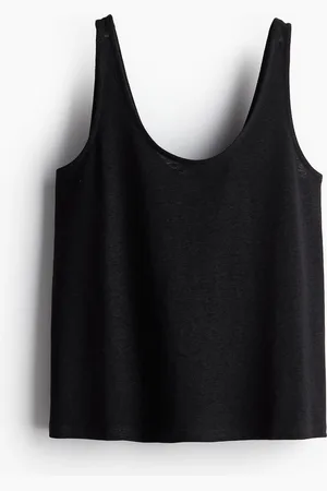 H&M Tanktop van linnenmix