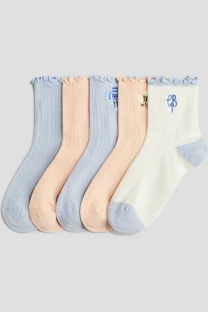 H&M 5 paar sokken met pointelledessin