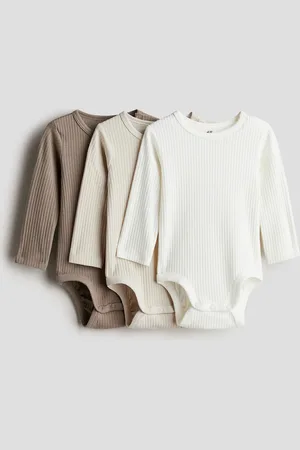 H&M Set van 3 geribde body