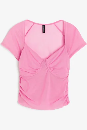 H&M Gedrapeerde bustiertop