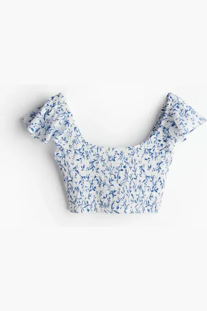 H&M MAMA Gesmokte croptop
