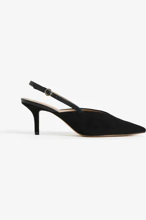 H&M Suède slingbackpumps