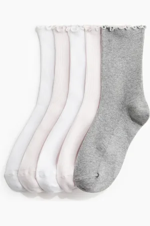 H&M 5 paar ribgebreide sokken