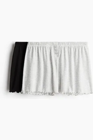 H&M Set van 2 pyjamashorts met pointelledessin