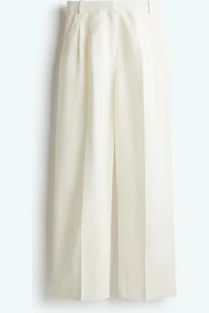 H&M Wijde broek van linnenmix