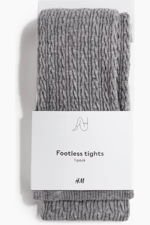 H&M Kabelgebreide voetloze kousenbroek