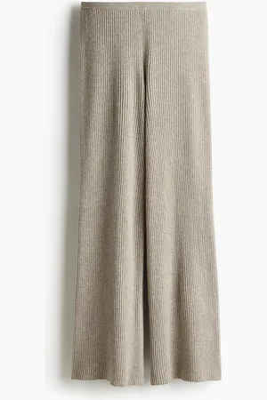 H&M Ribgebreide broek