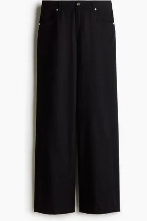 H&M Wijde broek van linnenmix