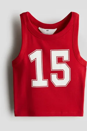 H&M Katoenen tanktop met print