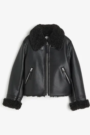 H&M Jas met teddy voering