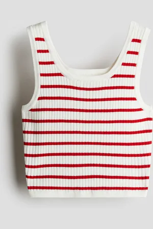 H&M Ribgebreide tanktop