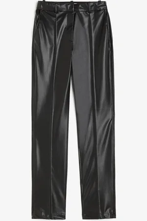 H&M Broek met coating Slim Fit