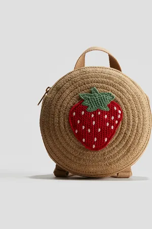 H&M Ronde rugzak van stro