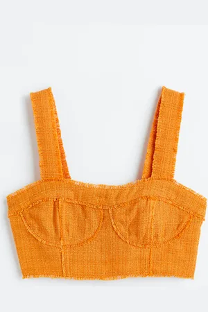 H&M Crop top met volantrandjes