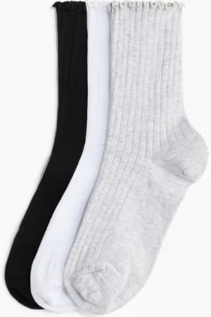 H&M 3 paar ribgebreide sokken