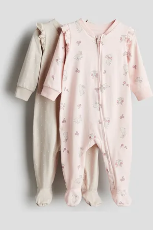 H&M Set van 2 pyjamapakjes met ritssluiting