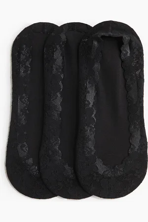 H&M Set van 3 superkorte kanten sokken