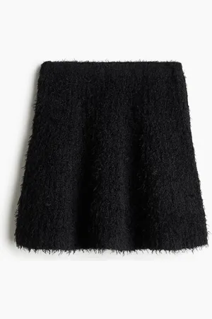 H&M Flared fluffy gebreide rok