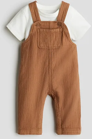 H&M 2-piece dungarees and top set