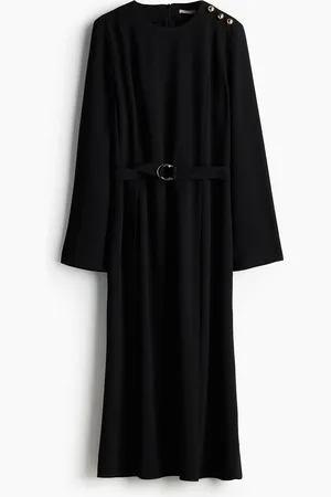 H&M Jurk van keper met riem