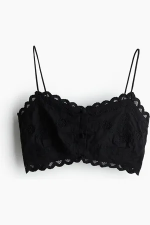 H&M Bralettetop met borduursel