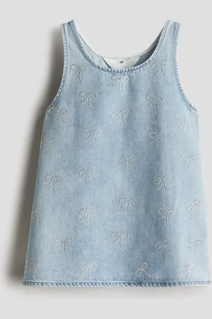H&M Jeansjurk met decoraties