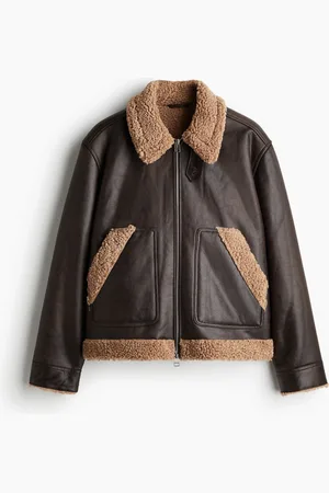 H&M Jas met teddy Regular Fit