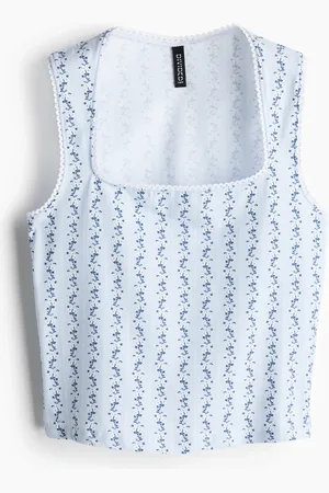 H&M Tanktop met picotrandjes